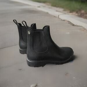 ALDO Ibaodda Black Rainboots Women's Size 9 M(40),Preowned….